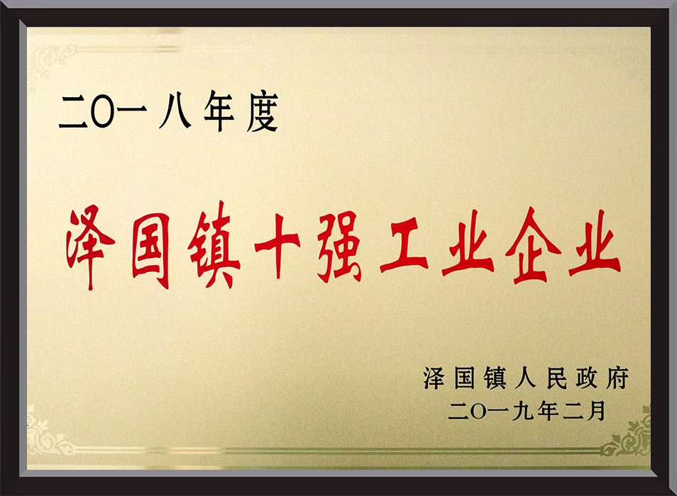 泽国镇十强工业企业